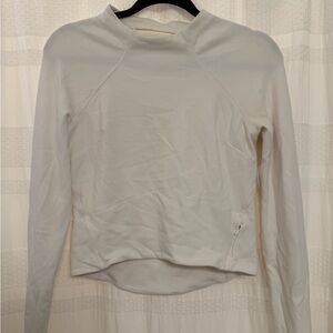 lululemon athletica Cream Long Sleeve Workout Top